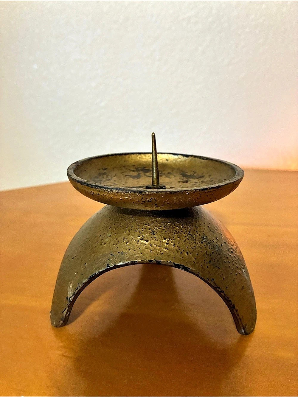 Japan vintage candle holder Vintage heavy Metal